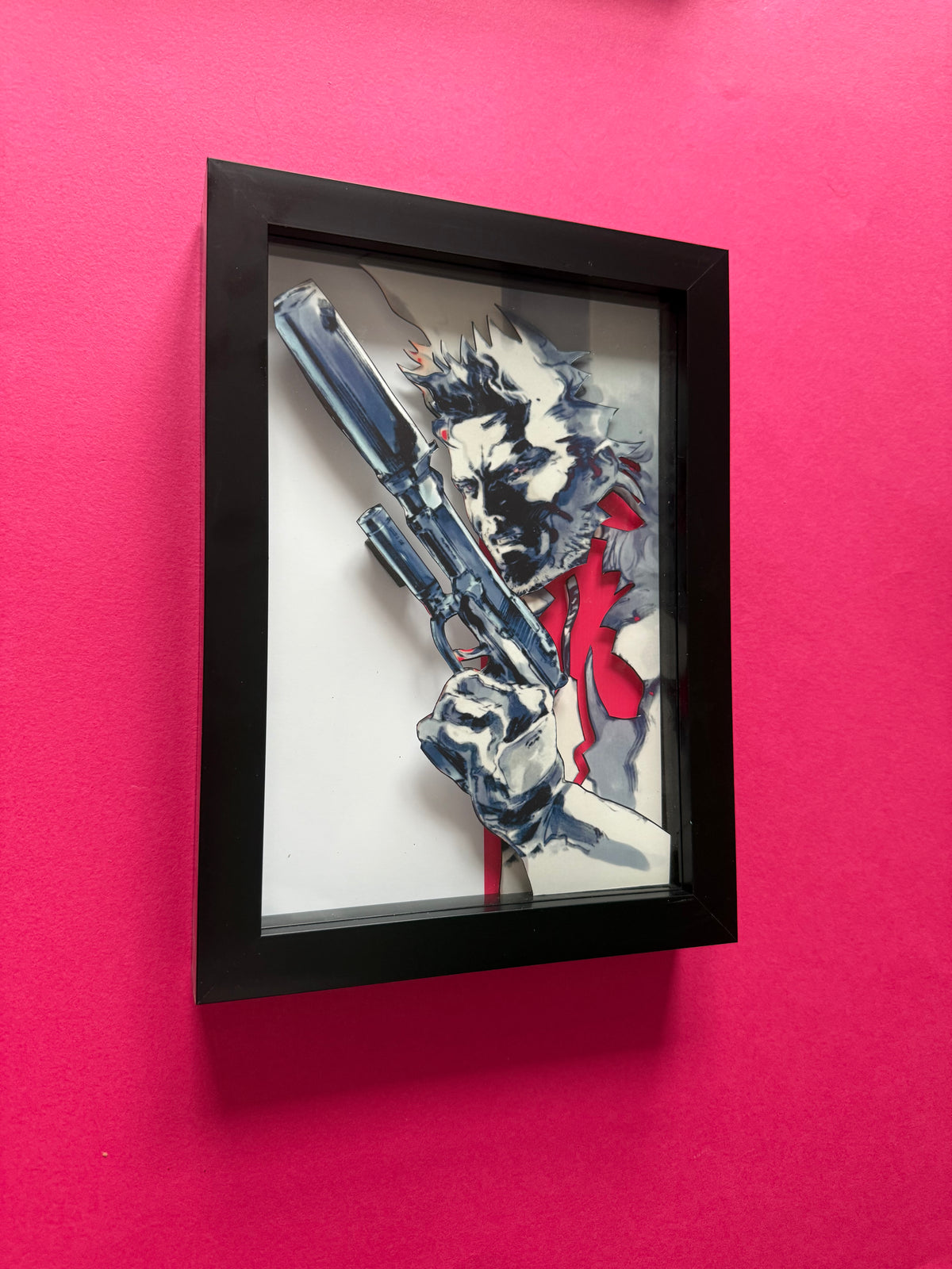 Metal Gear Solid 3D Shadow Box Art