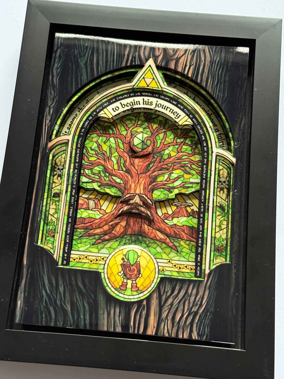 Zelda Deku Tree 3D Shadow Box Art