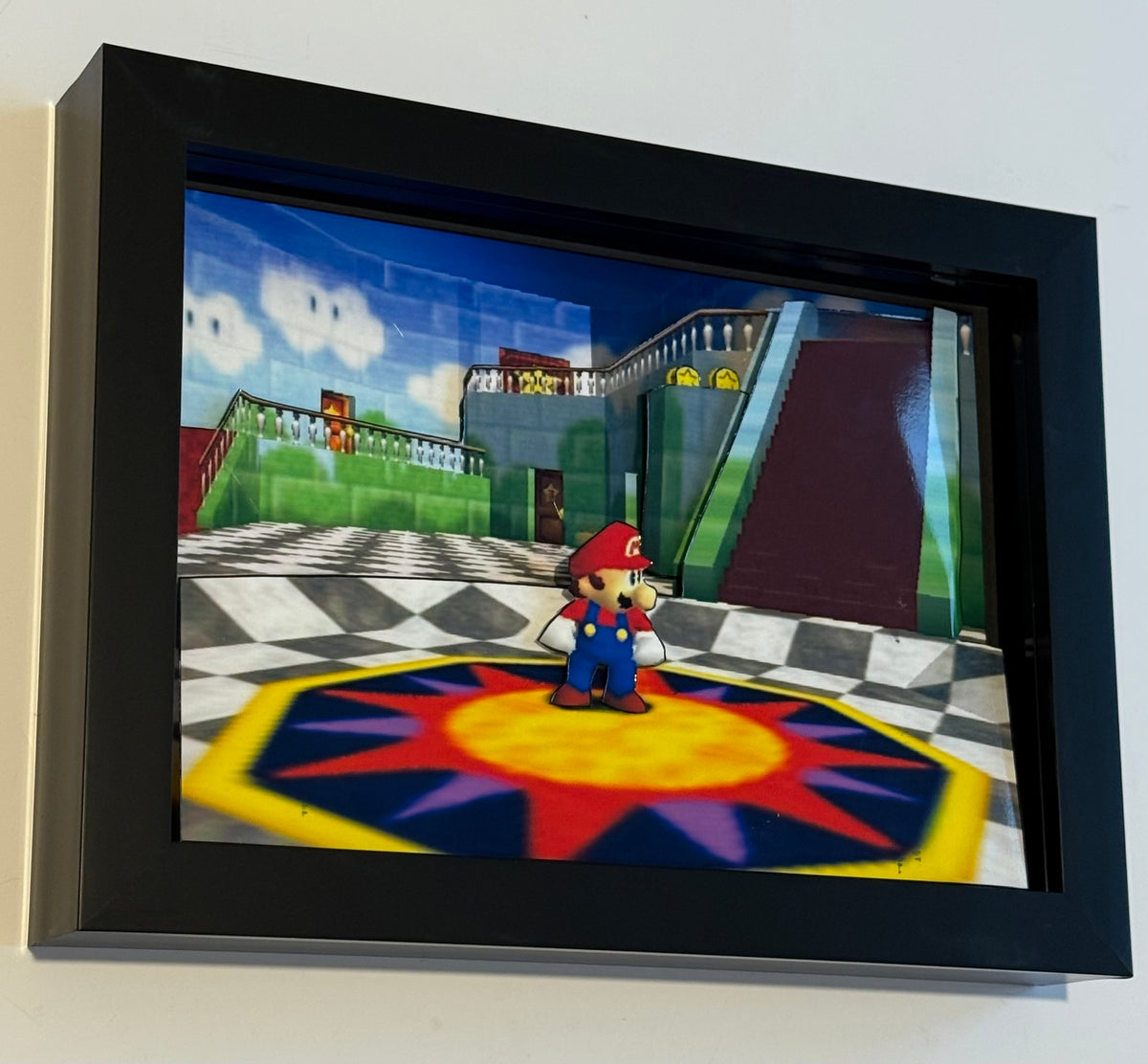 Mario 64 3D Shadow Box Art