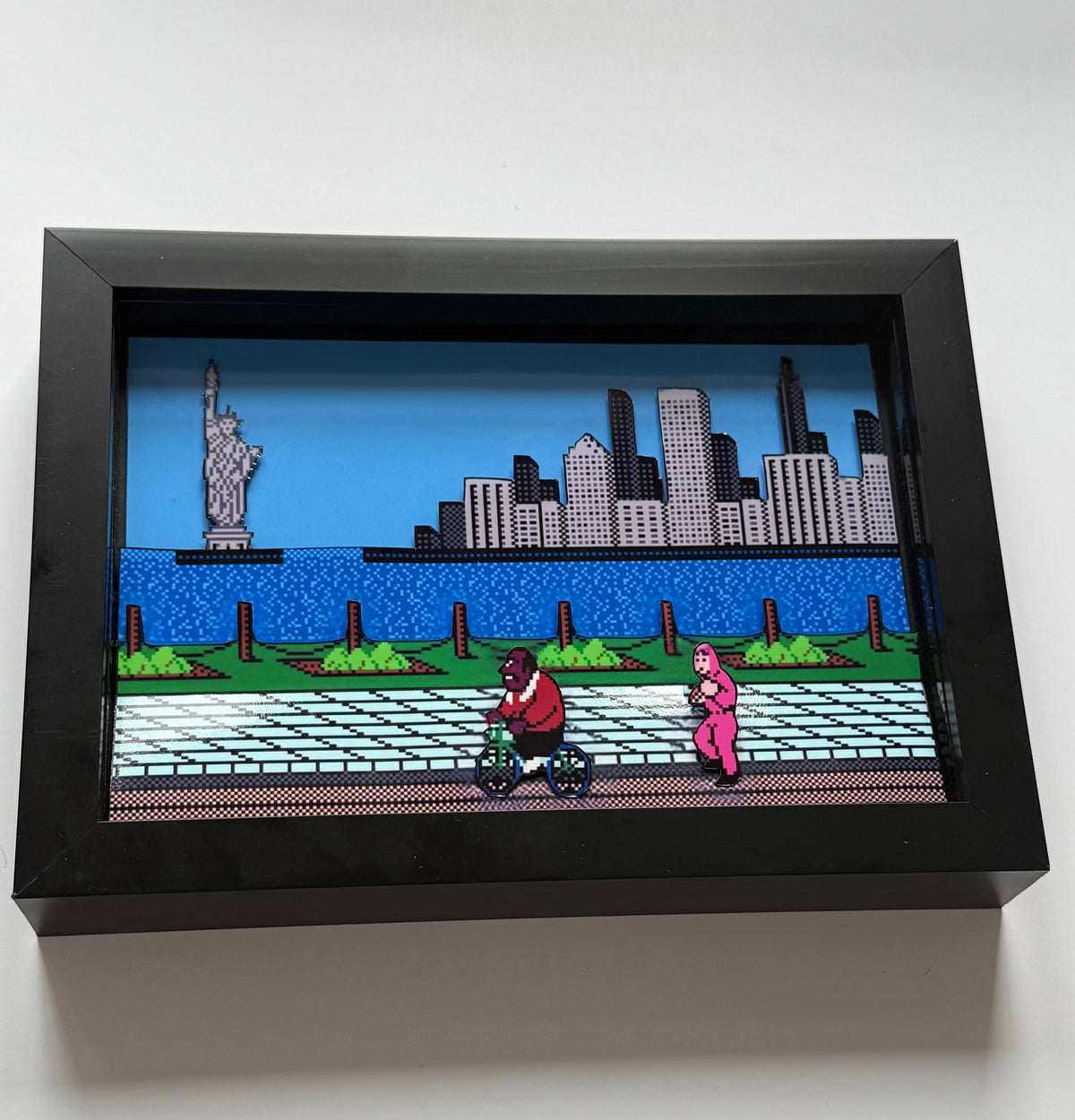 Punch Out 3D Shadow Box Art