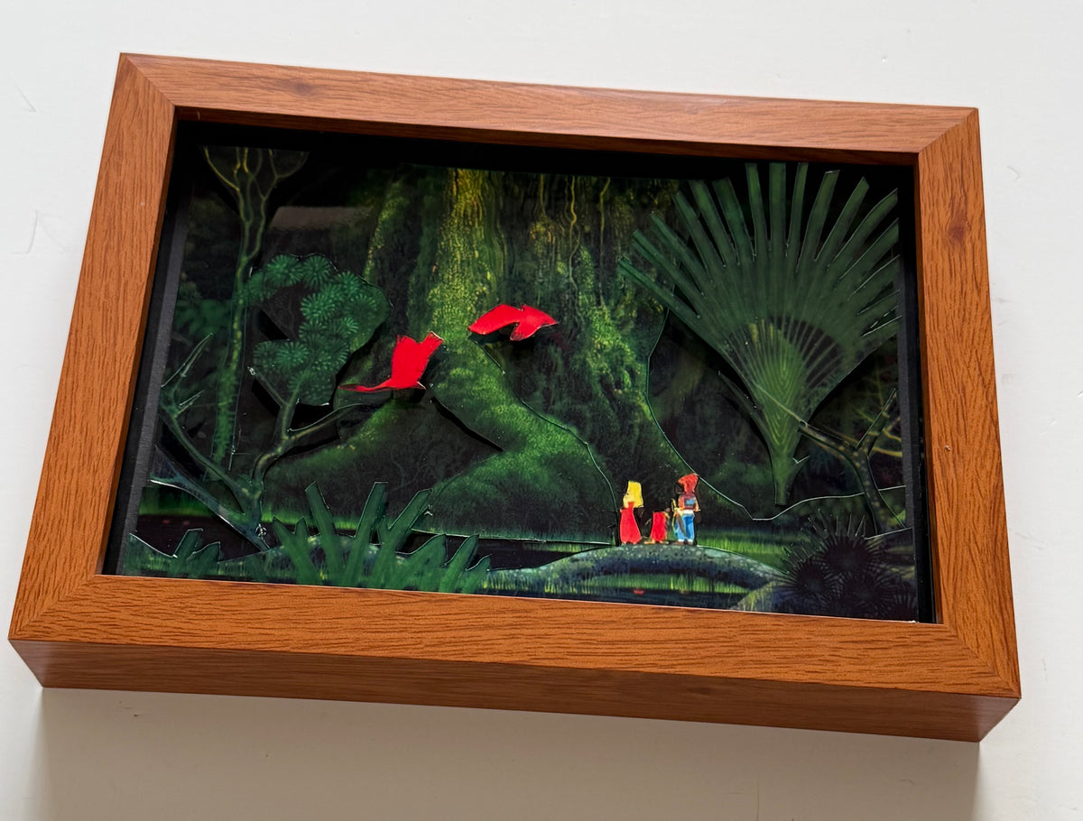 Secret of Mana 3D Shadow Box Art