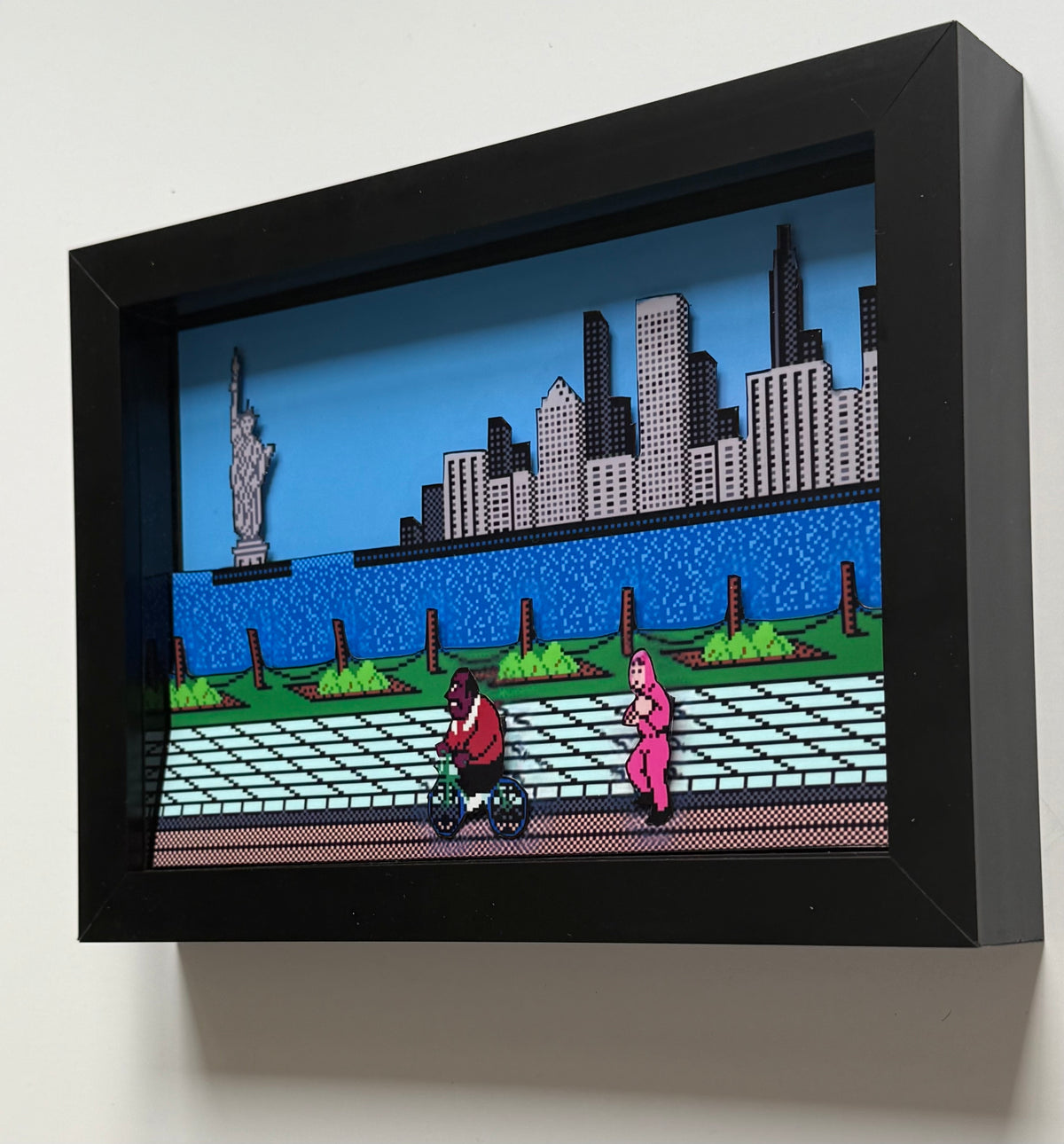 Punch Out 3D Shadow Box Art