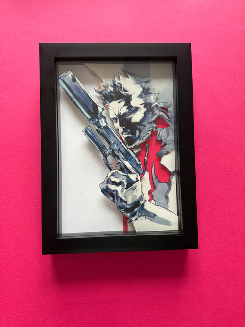Metal Gear Solid 3D Shadow Box Art