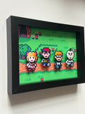Earthbound Sprites 3D Shadow Box Art
