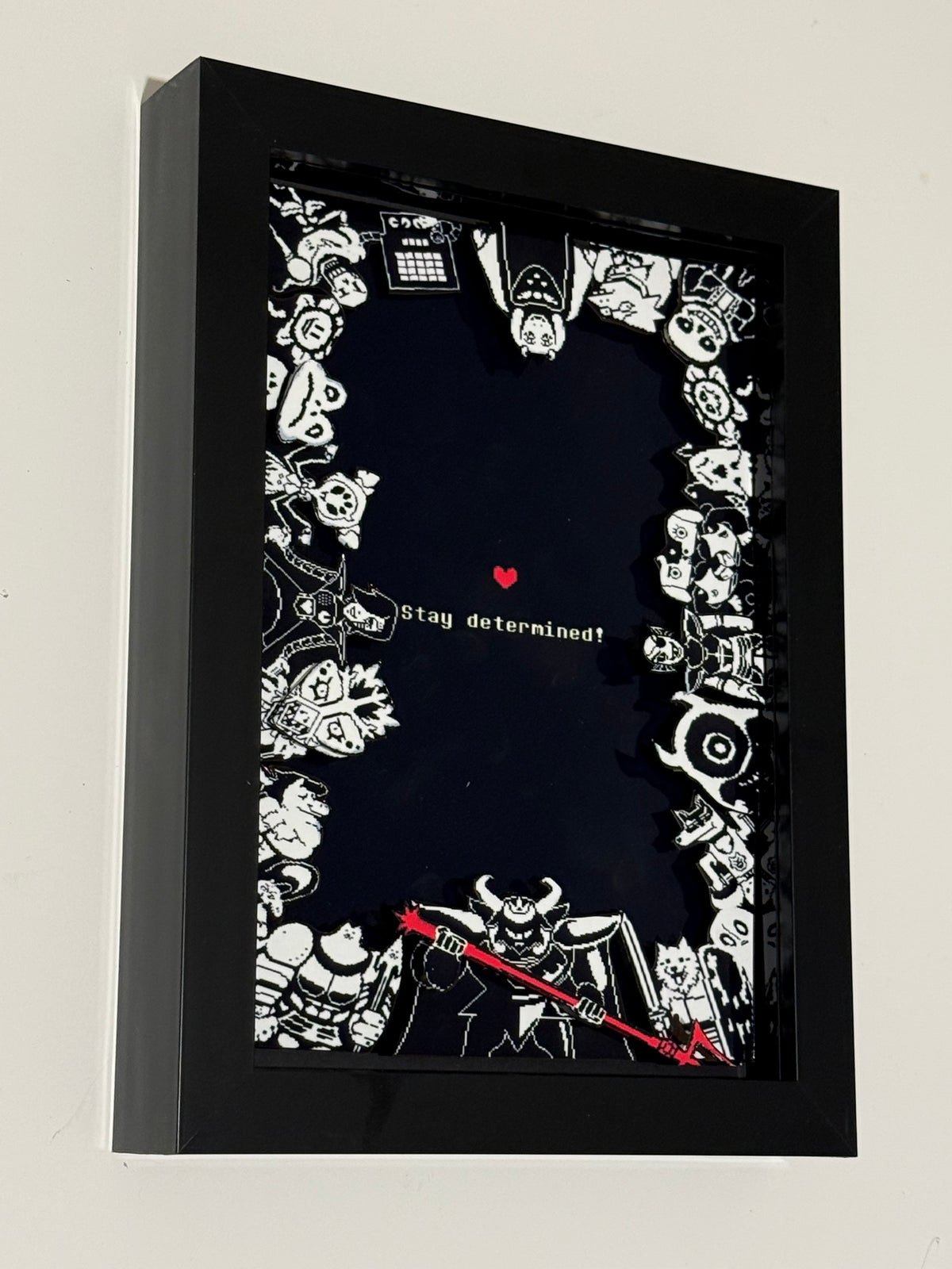 Undertale Stay Determined 3D Shadow Box Art