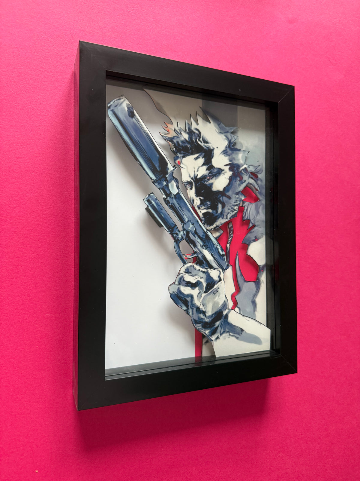 Metal Gear Solid 3D Shadow Box Art