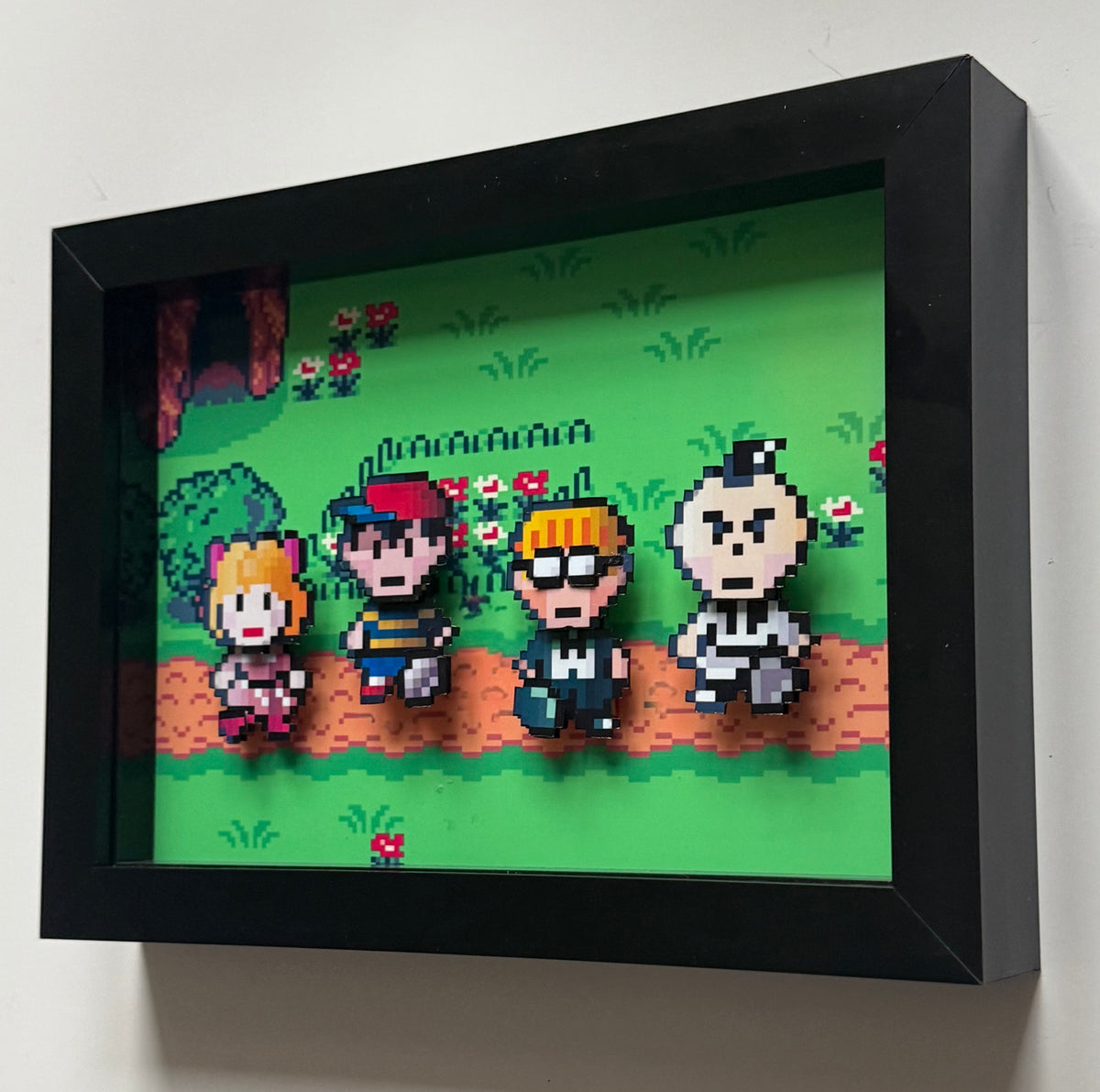 Earthbound Sprites 3D Shadow Box Art