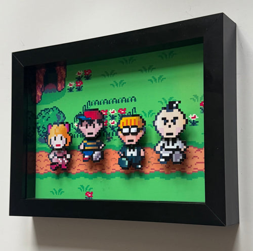 Earthbound Sprites 3D Shadow Box Art