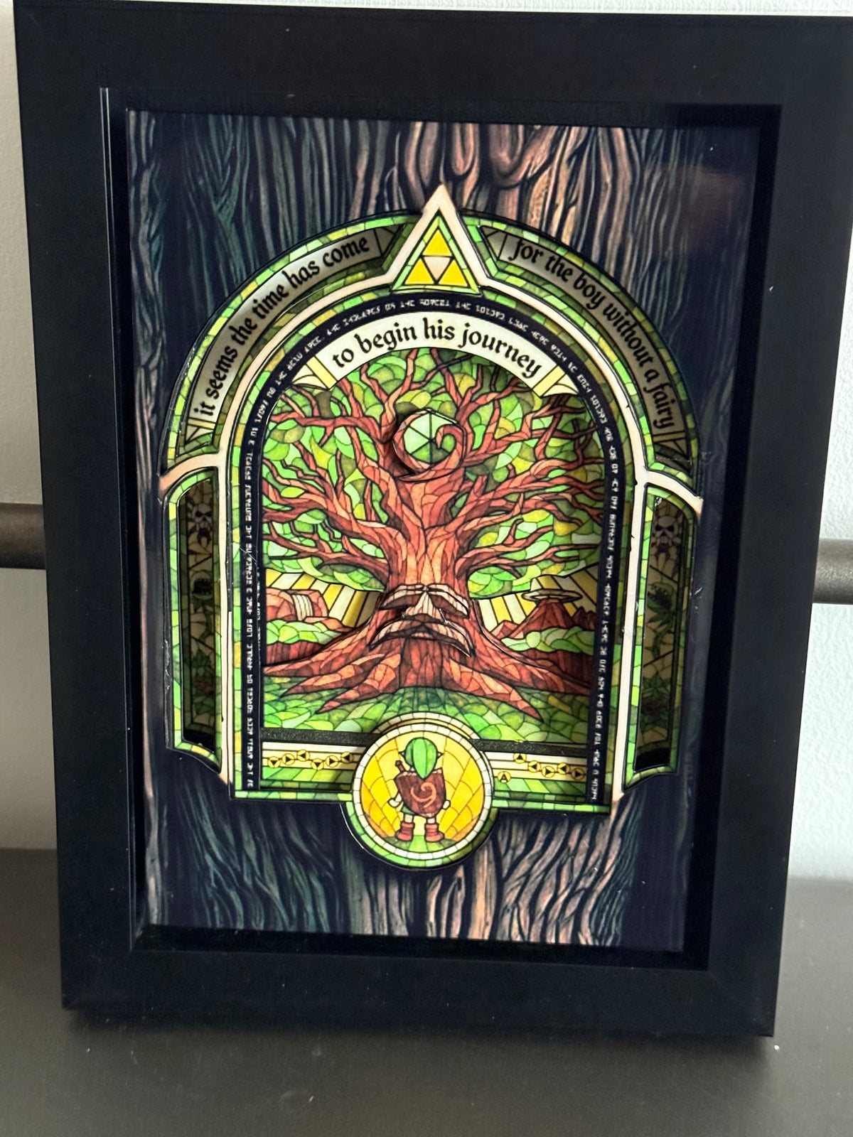 Zelda Deku Tree 3D Shadow Box Art