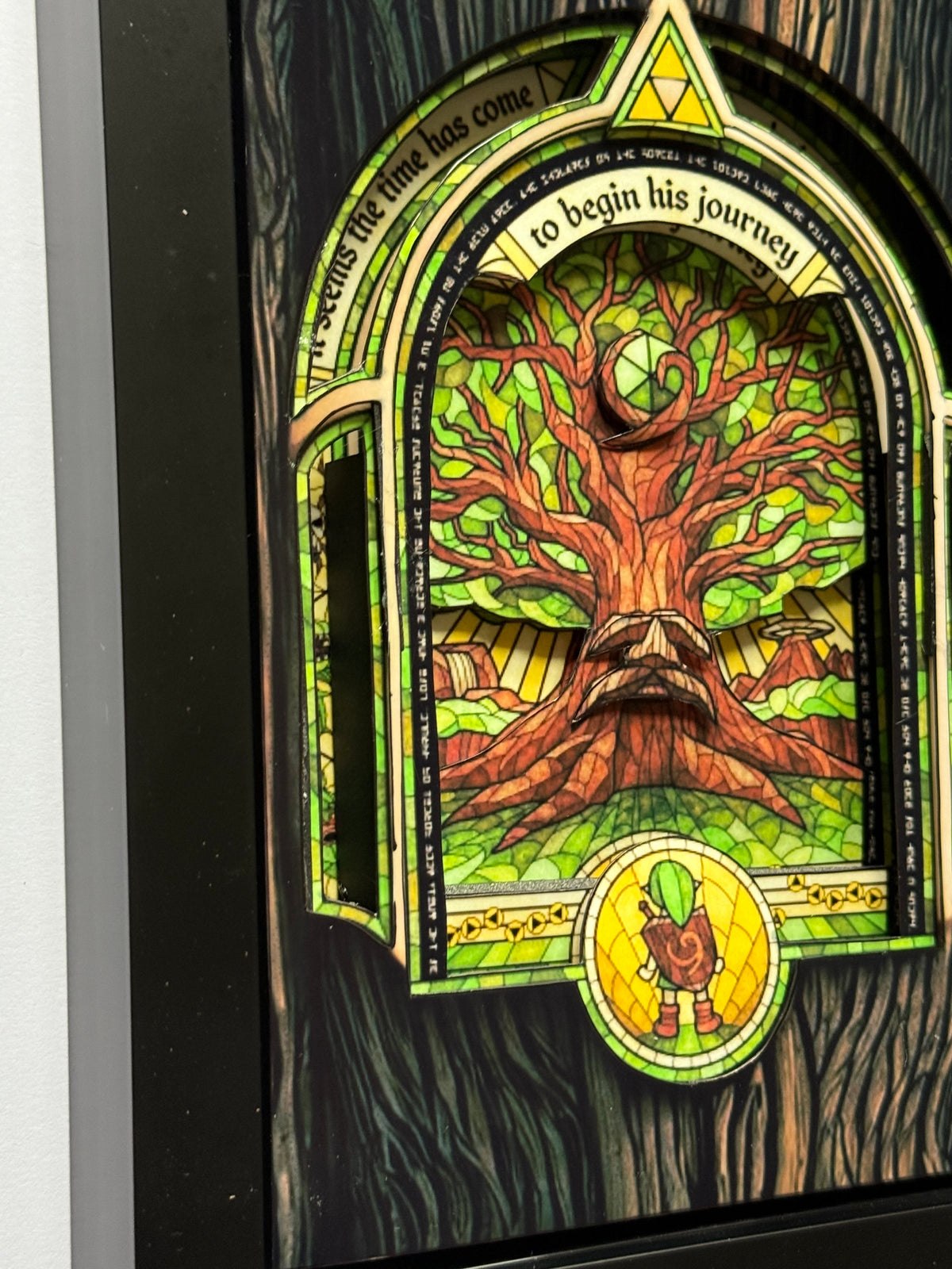 Zelda Deku Tree 3D Shadow Box Art