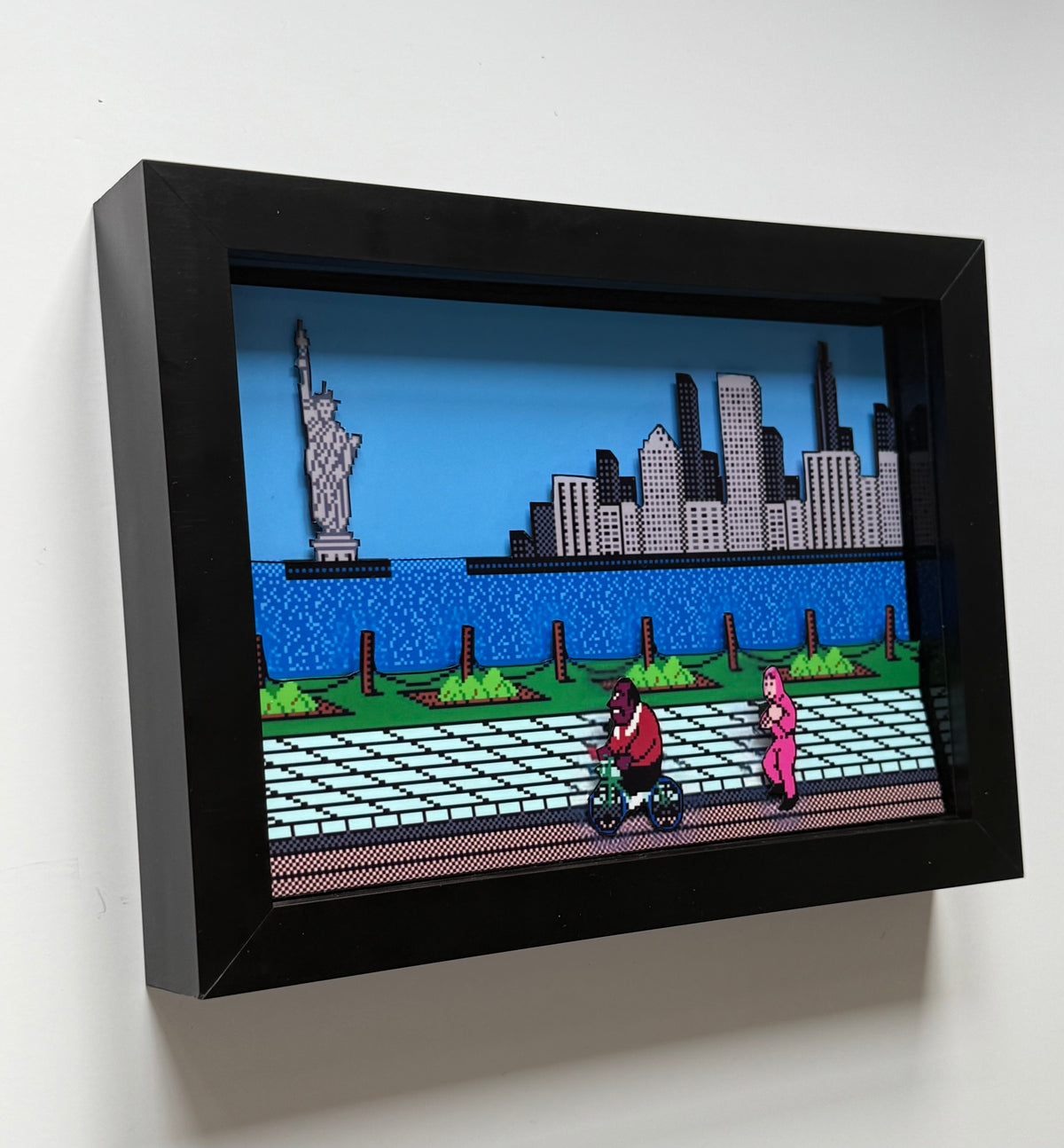 Punch Out 3D Shadow Box Art