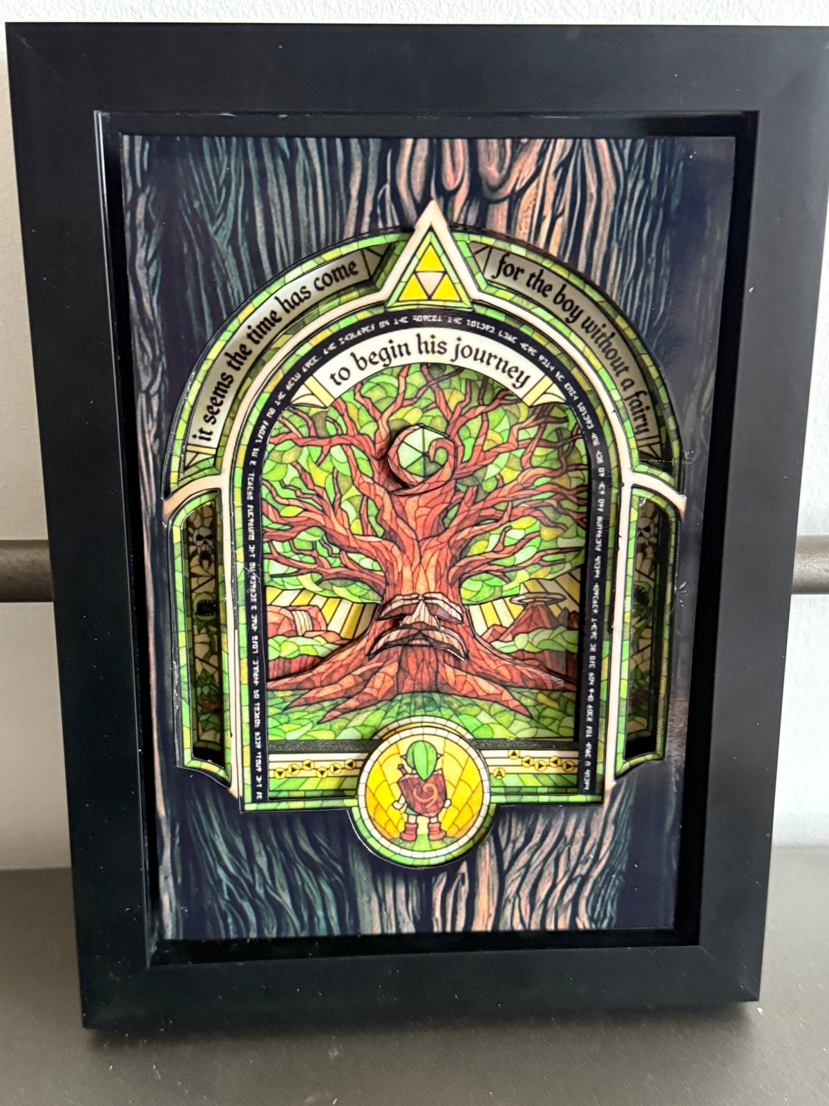 Zelda Deku Tree 3D Shadow Box Art