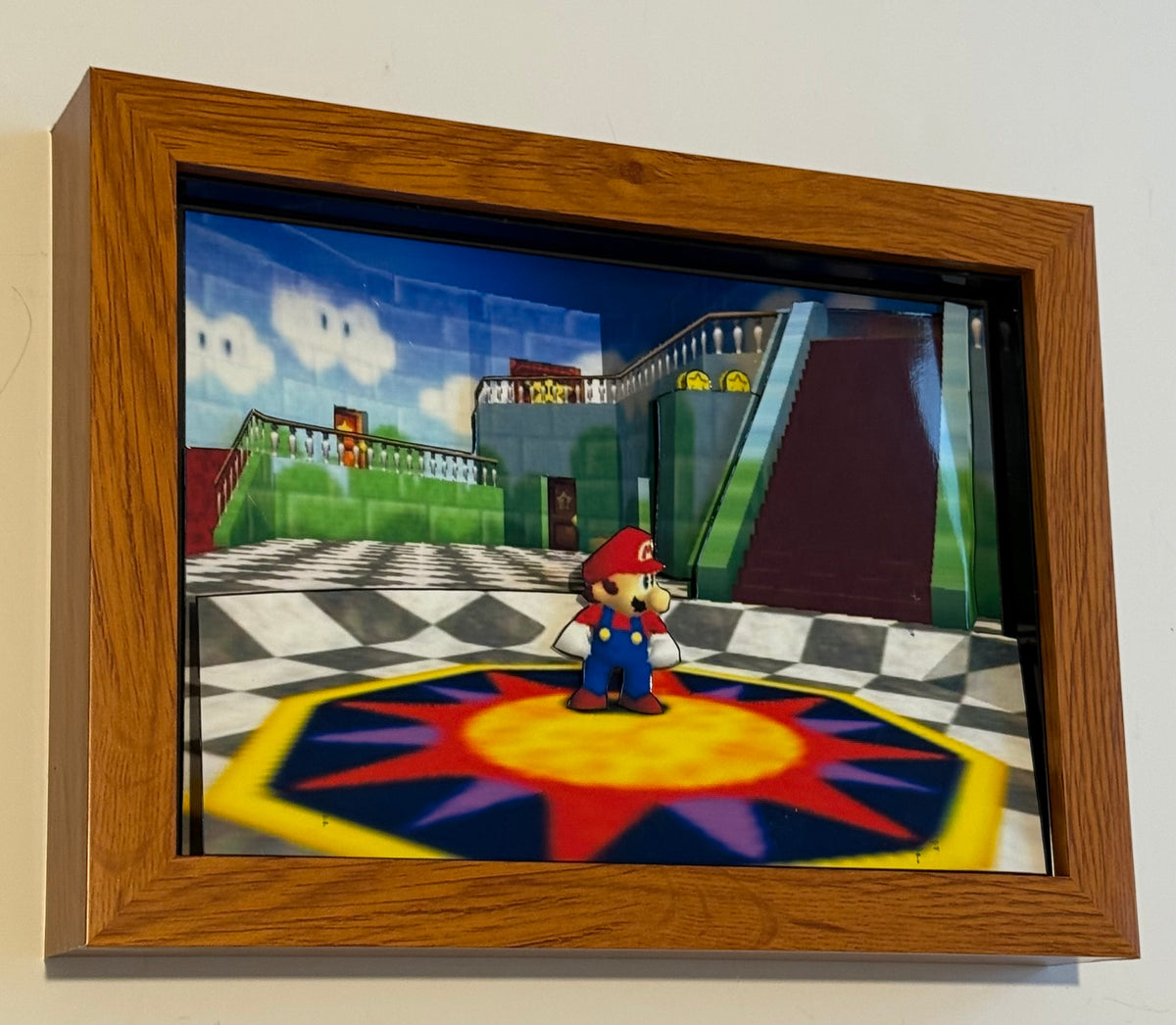 Mario 64 3D Shadow Box Art