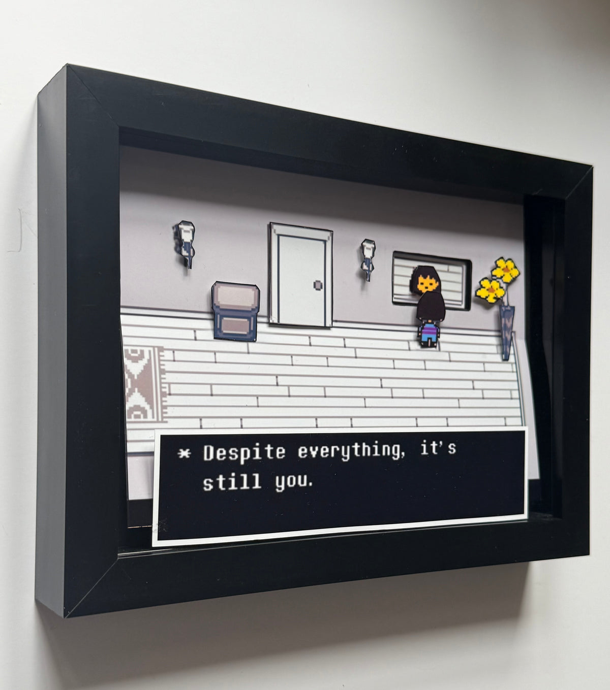Undertale "Despite Everything It's Still You" 3D Shadow Box Art