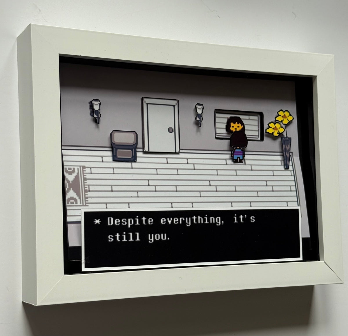 Undertale "Despite Everything It's Still You" 3D Shadow Box Art