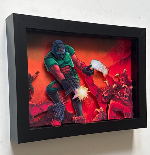 DOOM 3D Shadow Box Art