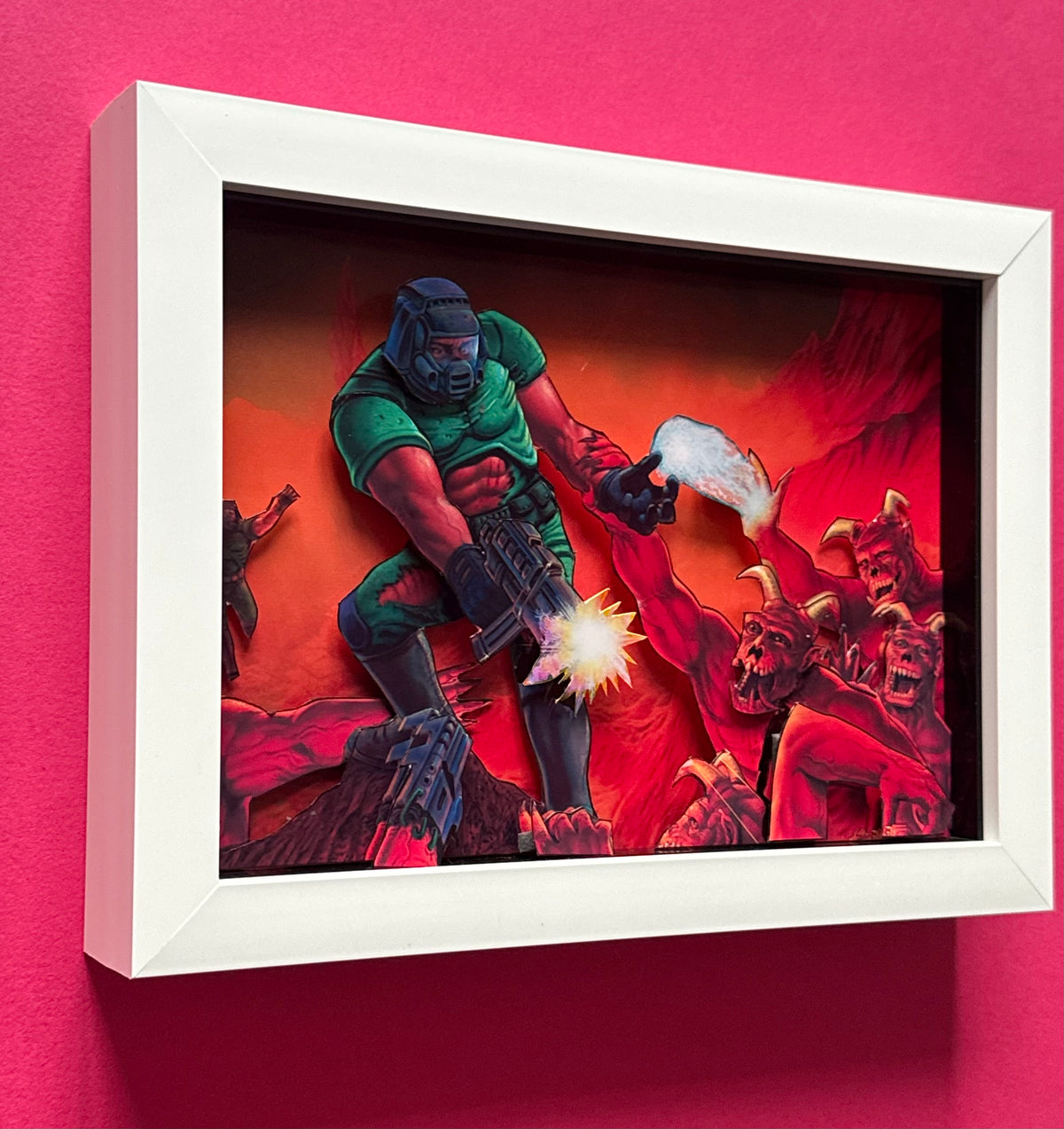 DOOM 3D Shadow Box Art