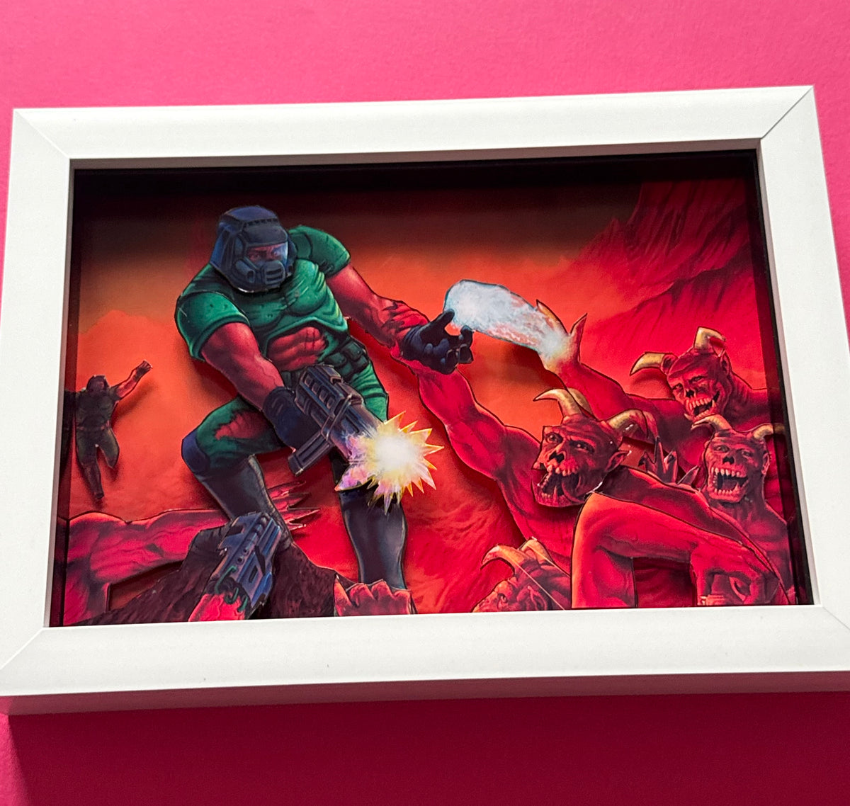 DOOM 3D Shadow Box Art