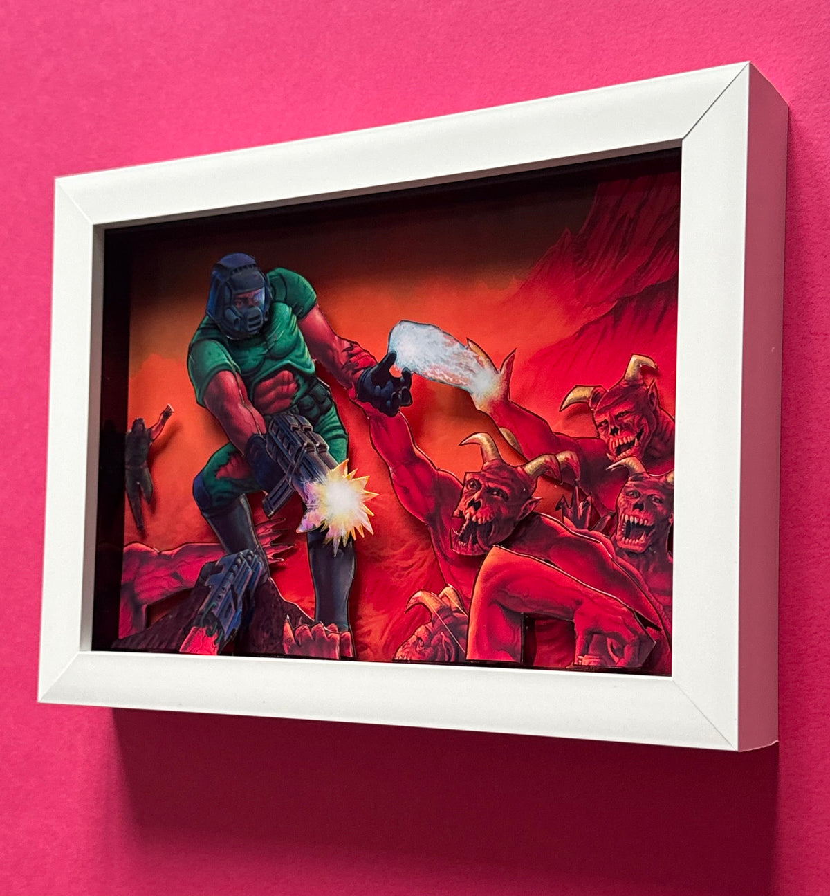 DOOM 3D Shadow Box Art