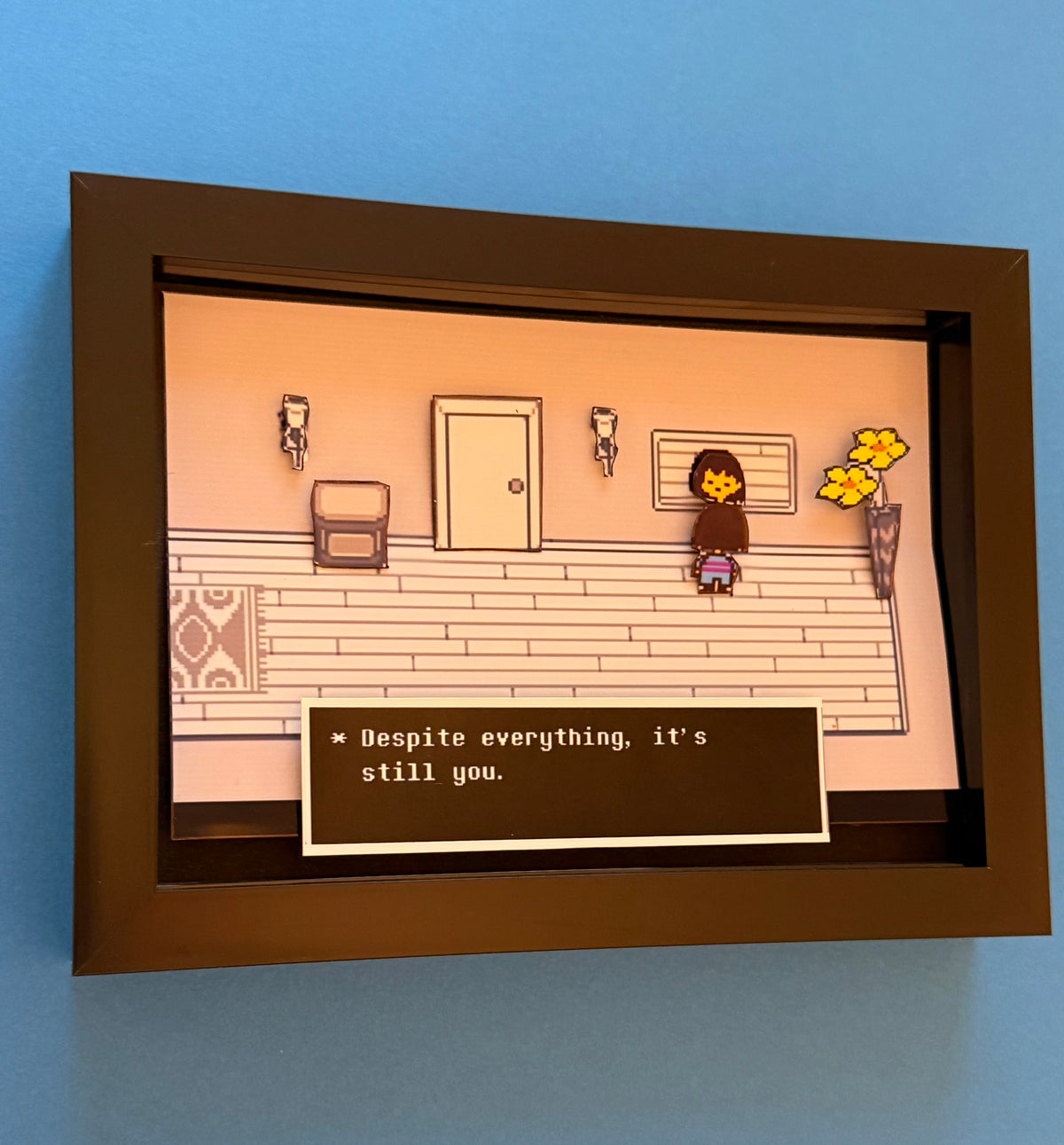 Undertale "Despite Everything It's Still You" 3D Shadow Box Art