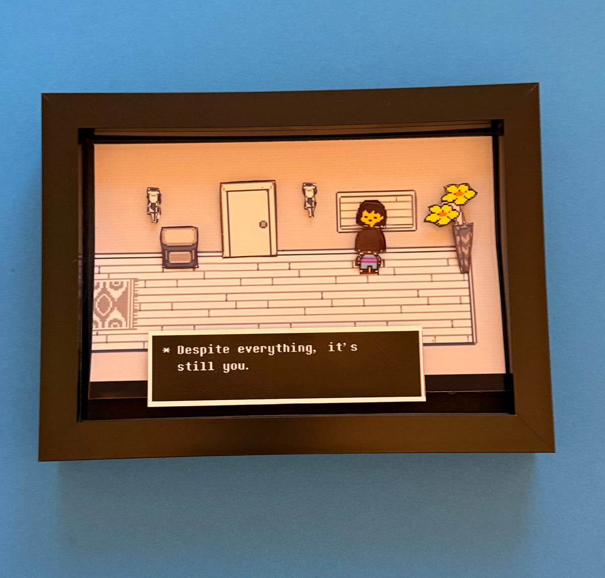 Undertale "Despite Everything It's Still You" 3D Shadow Box Art
